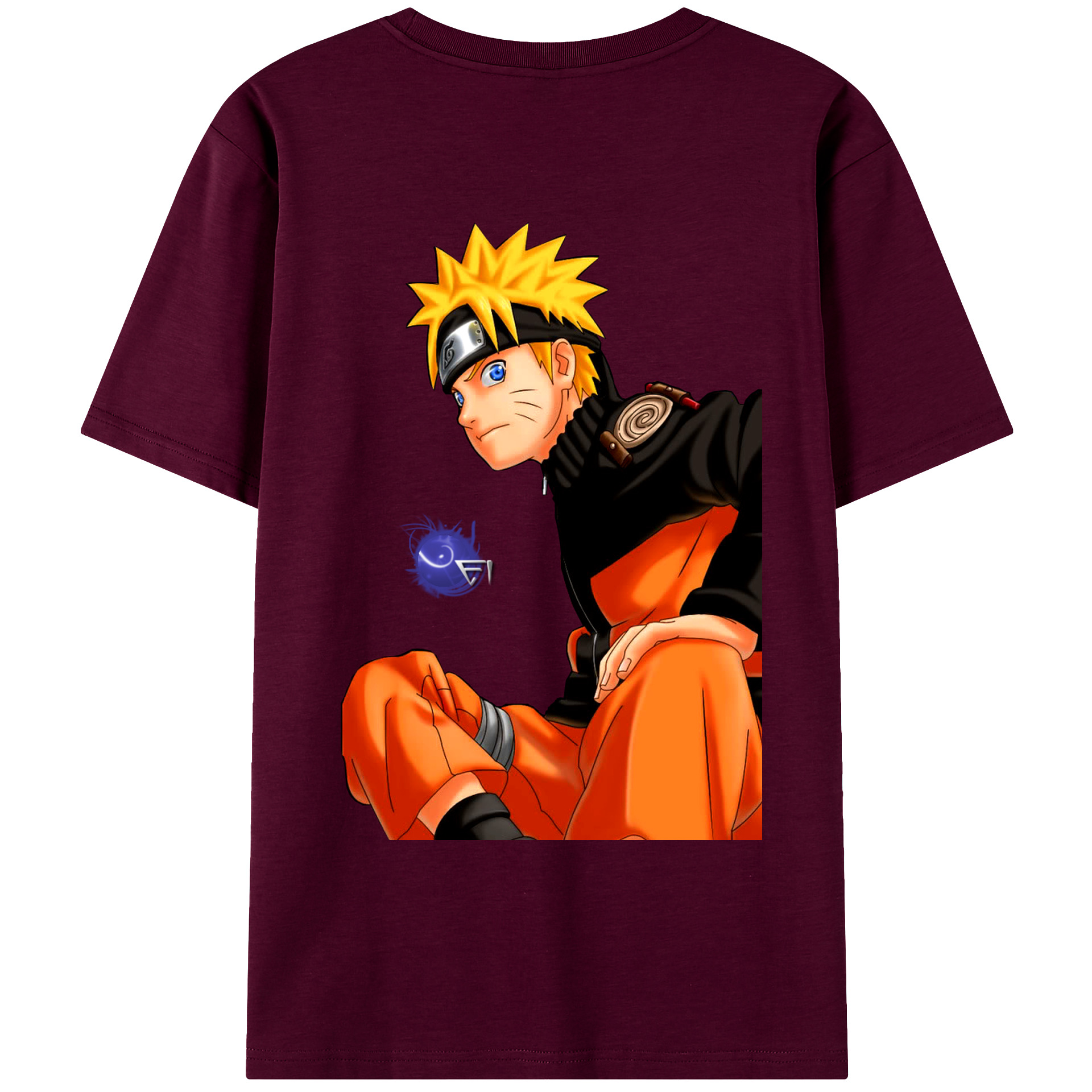 （画像用） NARUTO -ナルト- うずまき ナルト Uzumaki Naruto レディース半袖Tシャツ(バックプリント)